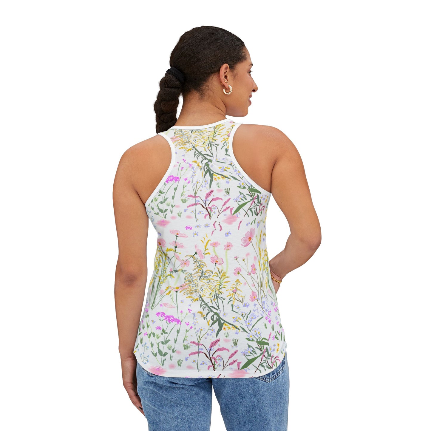 Fall floral Women's Tank Top,Sport Top, Autume floral, MTB top, activewear