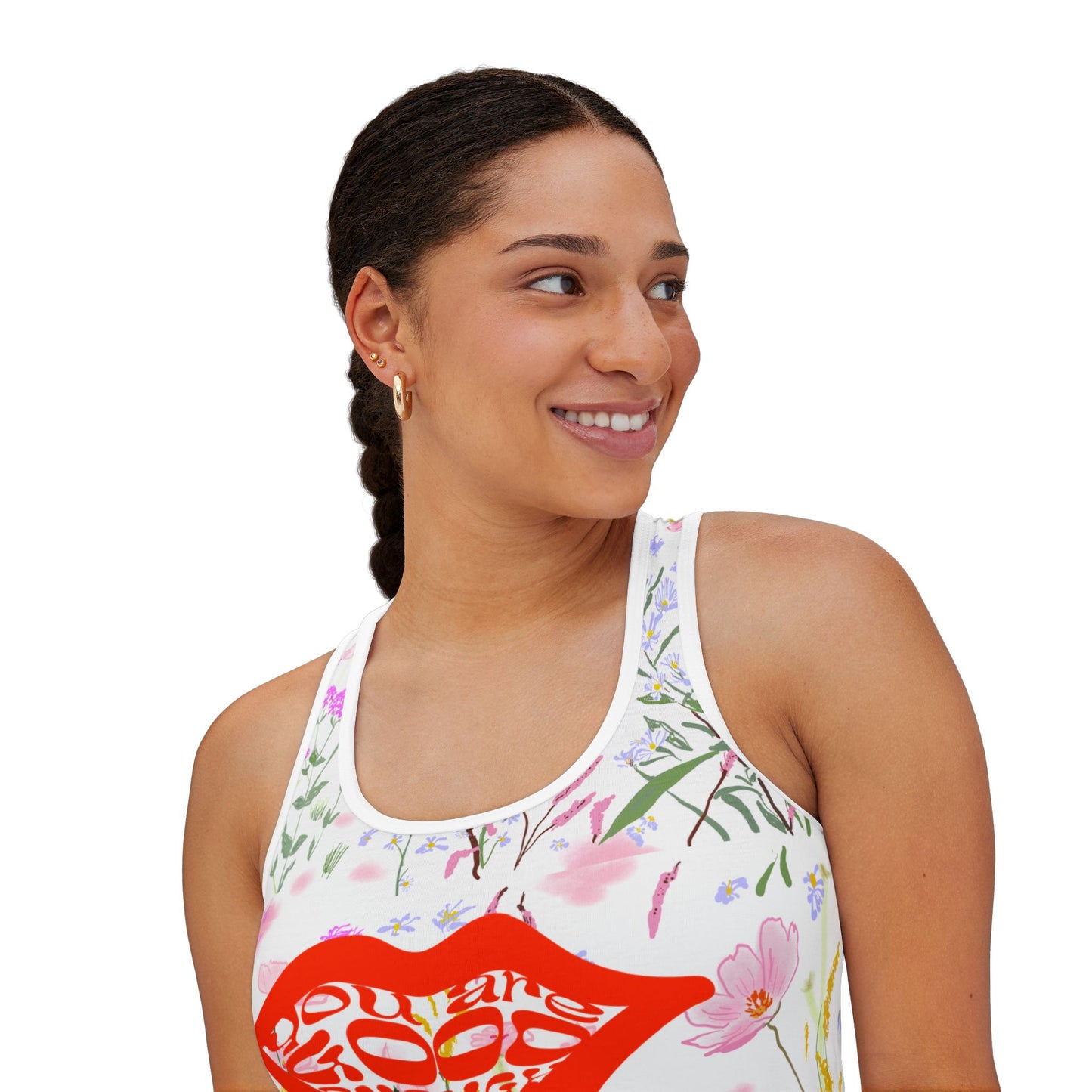 Fall floral Women's Tank Top,Sport Top, Autume floral, MTB top, activewear