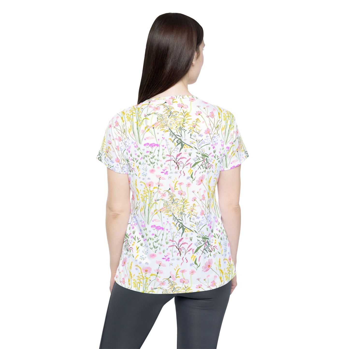 Fall Flowers and Autumn Colors MTB Jersey Shirt| Mountain Biking Jerser for Women | Floral Activewear