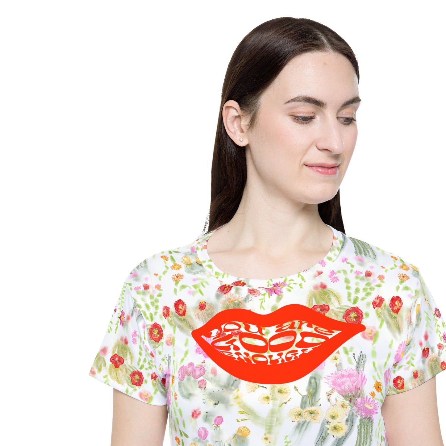 Desert Cactus floral pattern Jersey, Moisture-Wicking Active Bike Shirt