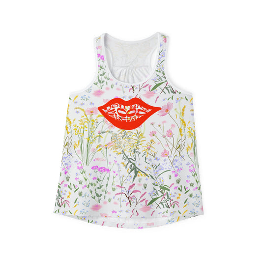 Fall floral Women's Tank Top,Sport Top, Autume floral, MTB top, activewear