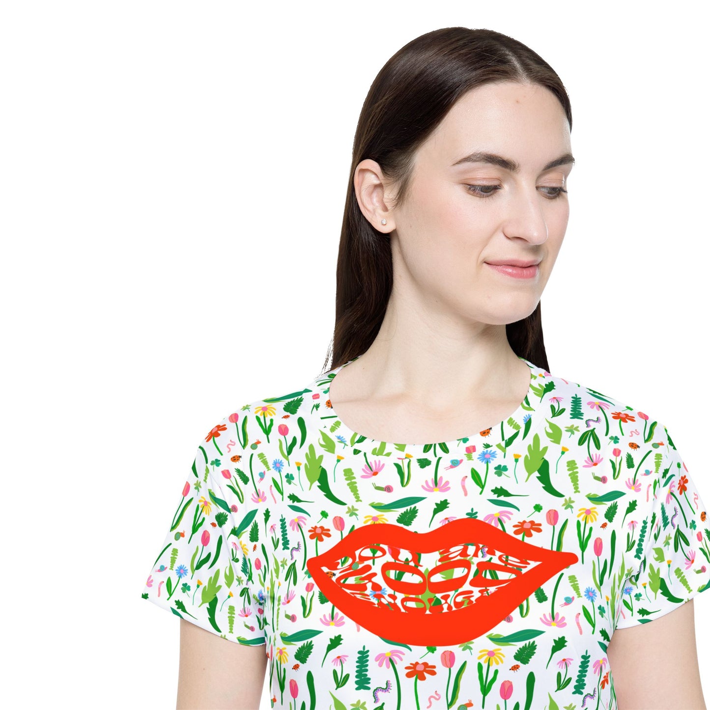 Playful Floral Sports Jersey for Women, Cute Summer Athletic Shirt, Trendy Workout Top, Stylish Casual Tee, Perfect for Gift or Sports [...]