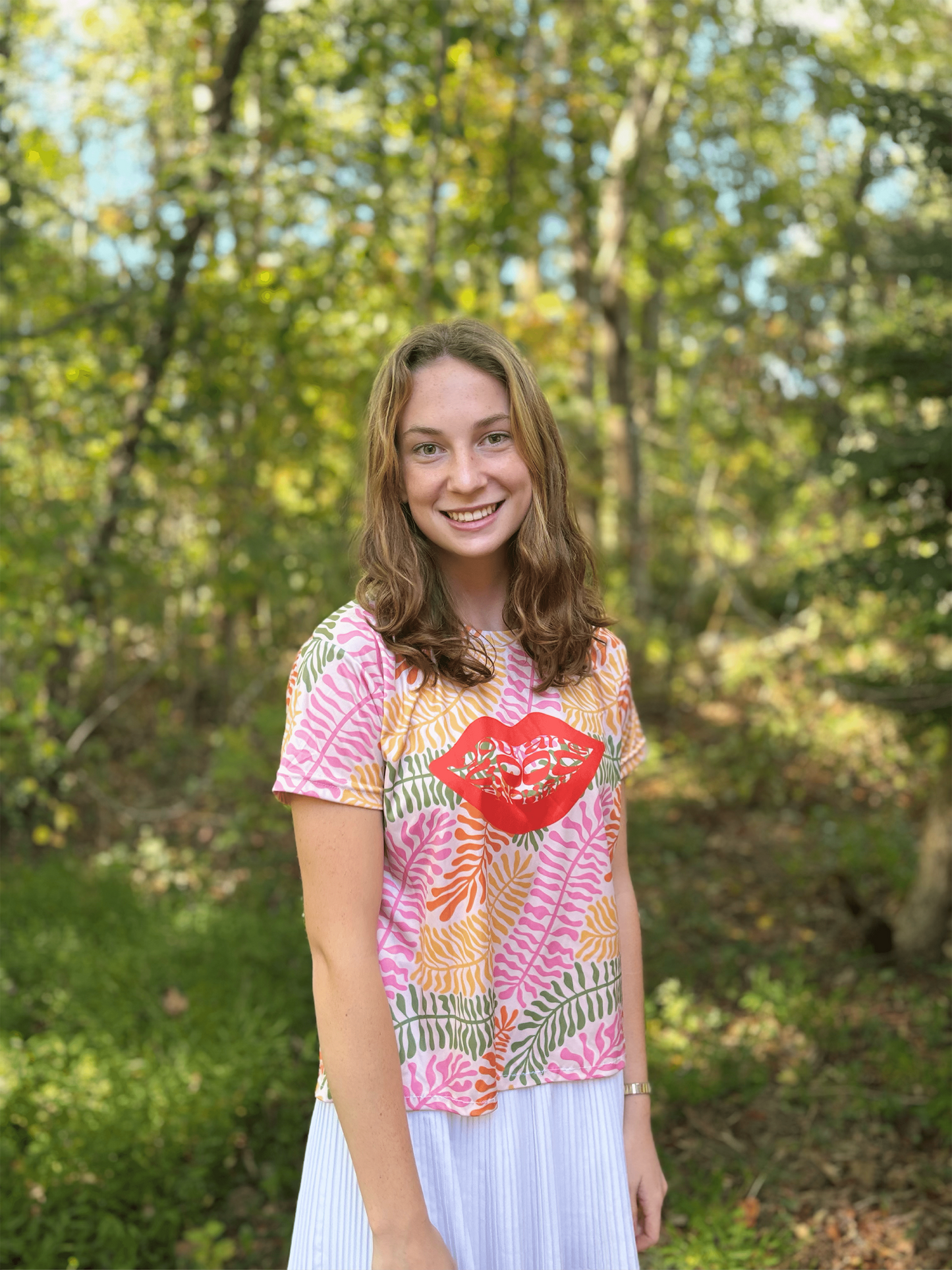 Floral MTB Jersey | MTB Graphic Tee |Mountain Biking Women's Sports Jersey with Colorful Design