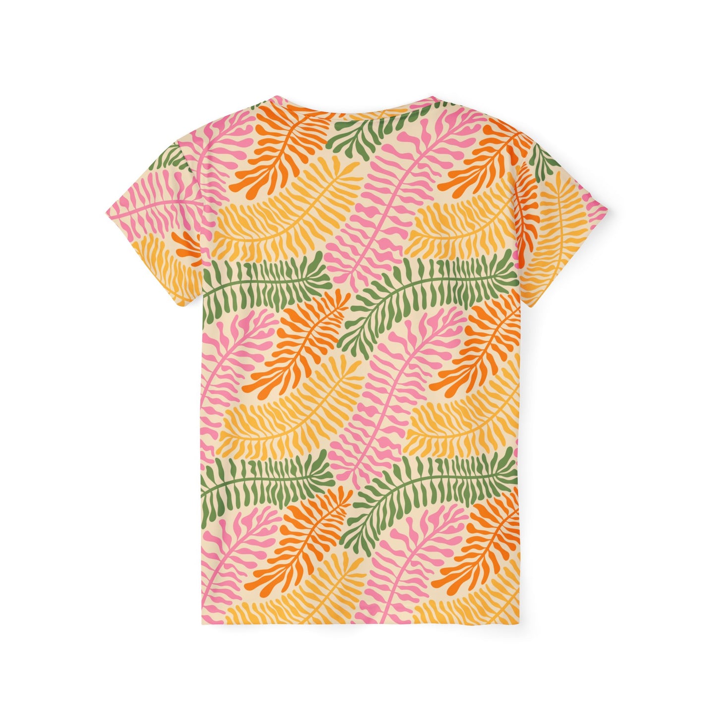 Tropical Graphic Tee, Fun Women's Sports Jersey with Bold Designs, Perfect for Summer Activities, Gift for Her, Workout Top